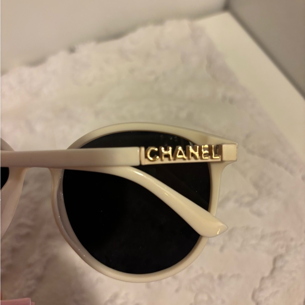 Chanel Women's White Sunglasses